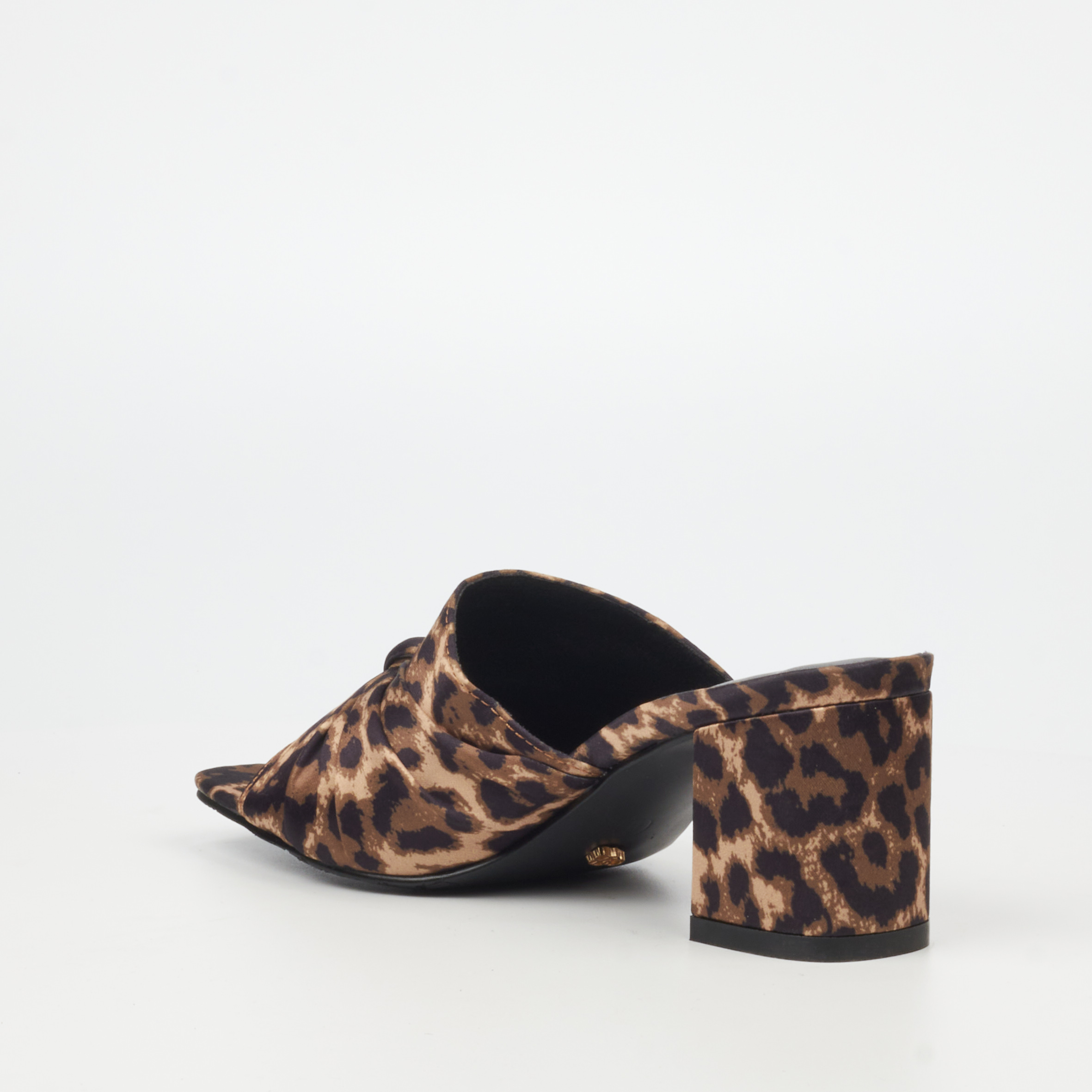 Miss Black Footwear – Nolwazi 1 Faux Leather Low Block Heels - Leopard